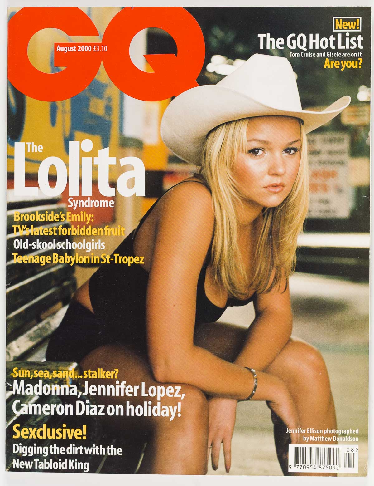 JOHN SIMM JENNIFER ELLISON DAVID HAMILTON UK GQ August 2000 Lolita