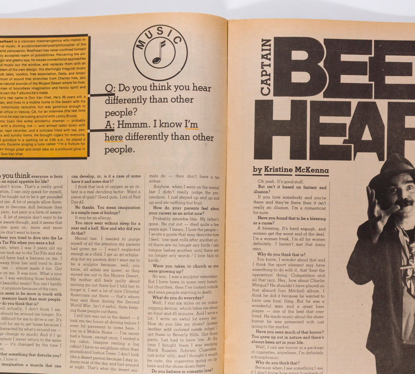 Mick Jagger Captain Beefheart Wet magazine Travel Issue May 1980