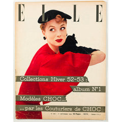SUZY PARKER Shock WINTER COLLECTIONS Rare FRENCH ELLE September 1952