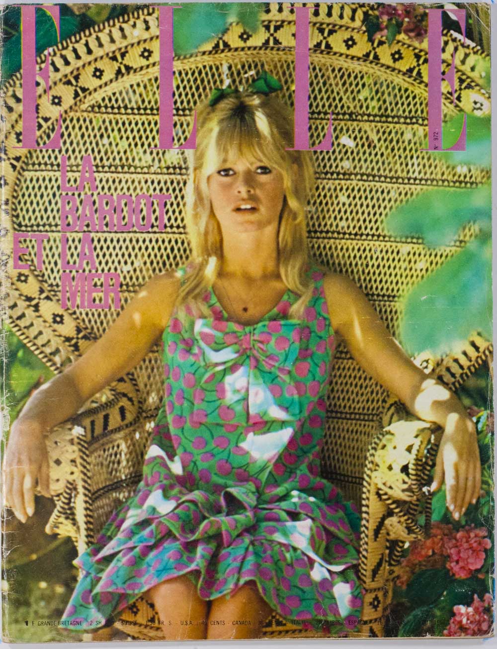 Brigitte Bardot JEAN MARAIS Jim Clark ZIZI JEANMAIRE vtg F1 French Elle magazine