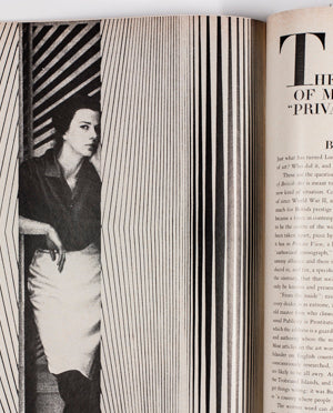 BRIDGET RILEY British Op Artist 1960's rare American fashion magazine