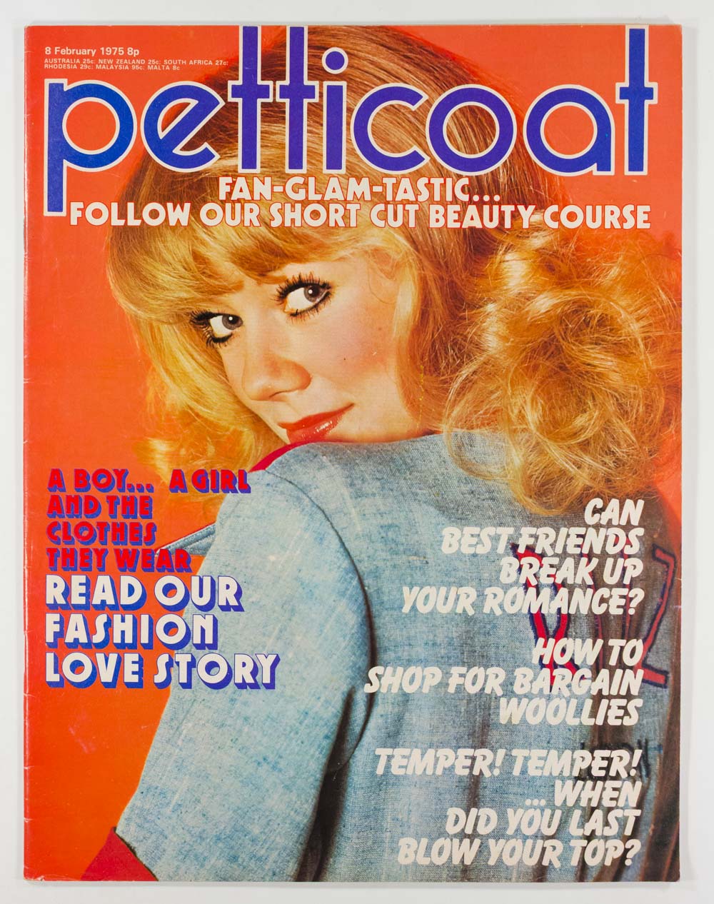 IAN HUNTER Mike McGear JEFF BANKS PETTICOAT magazine 8 February 1975