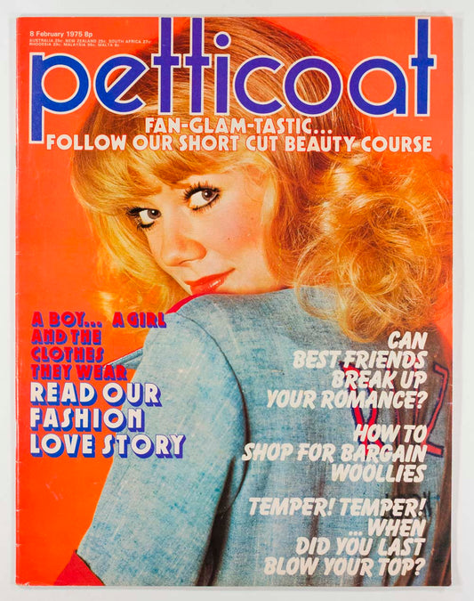 IAN HUNTER Mike McGear JEFF BANKS PETTICOAT magazine 8 February 1975