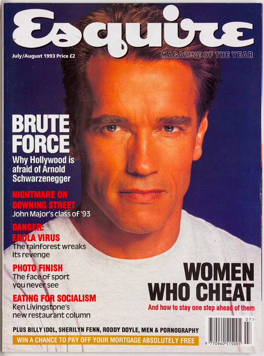 Arnold Schwarzenegger BILLY IDOL Shana Zadrick SHERILYN FENN Esquire 1993 July