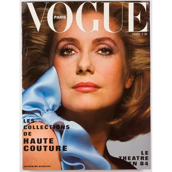 CATHERINE DENEUVE Albert Watson THEATRE Angus McBean PARIS VOGUE March 1984