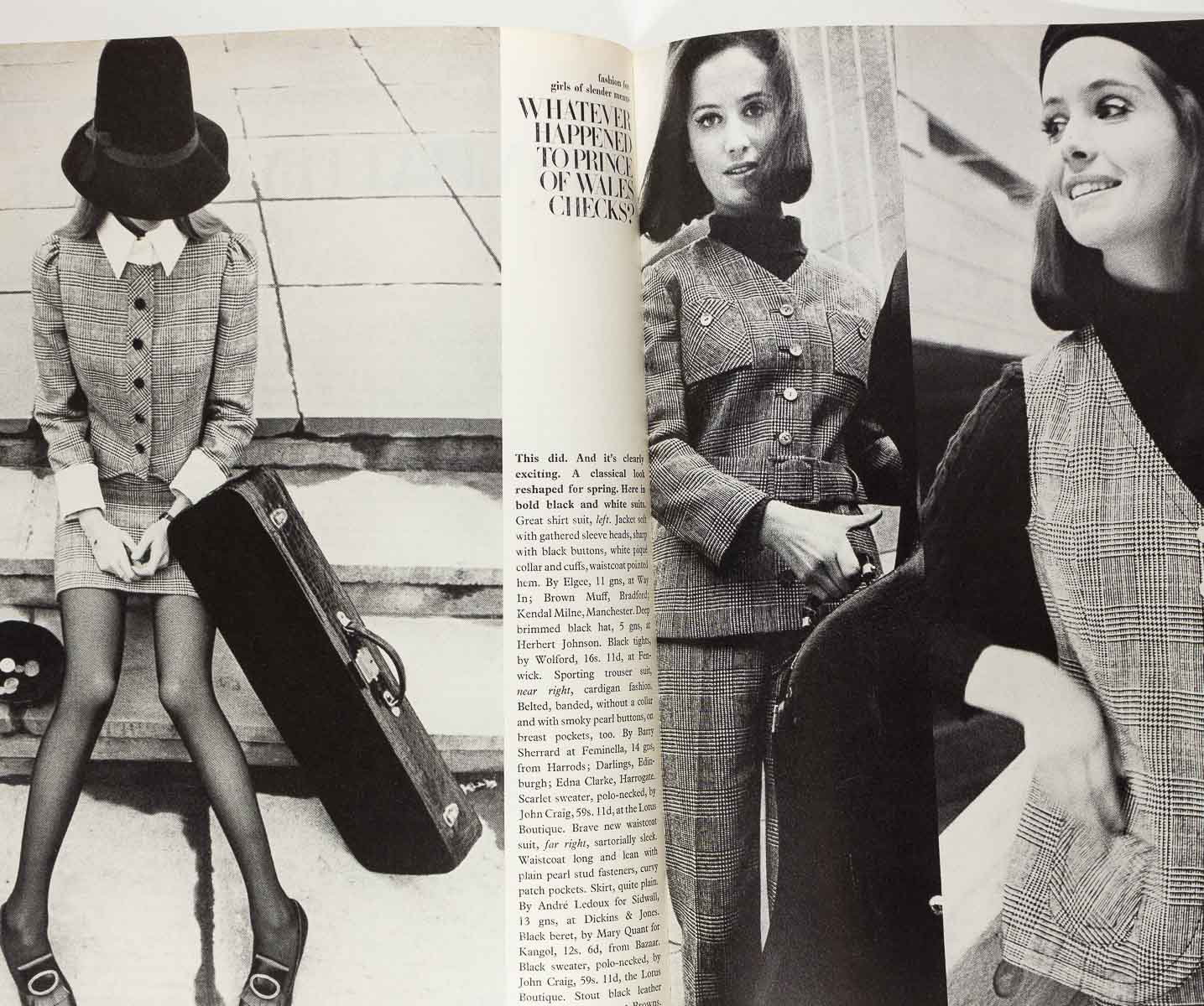 Annabella Pearson-Gee HELMUT NEWTON Ossie Clark VOGUE March 1st 1968