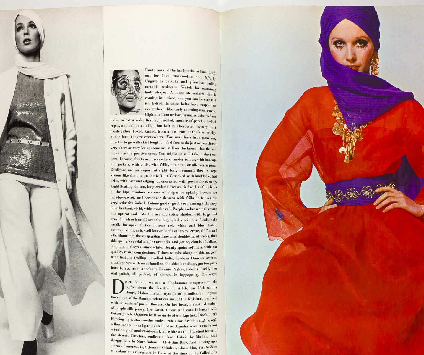 Annabella Pearson-Gee HELMUT NEWTON Ossie Clark VOGUE March 1st 1968
