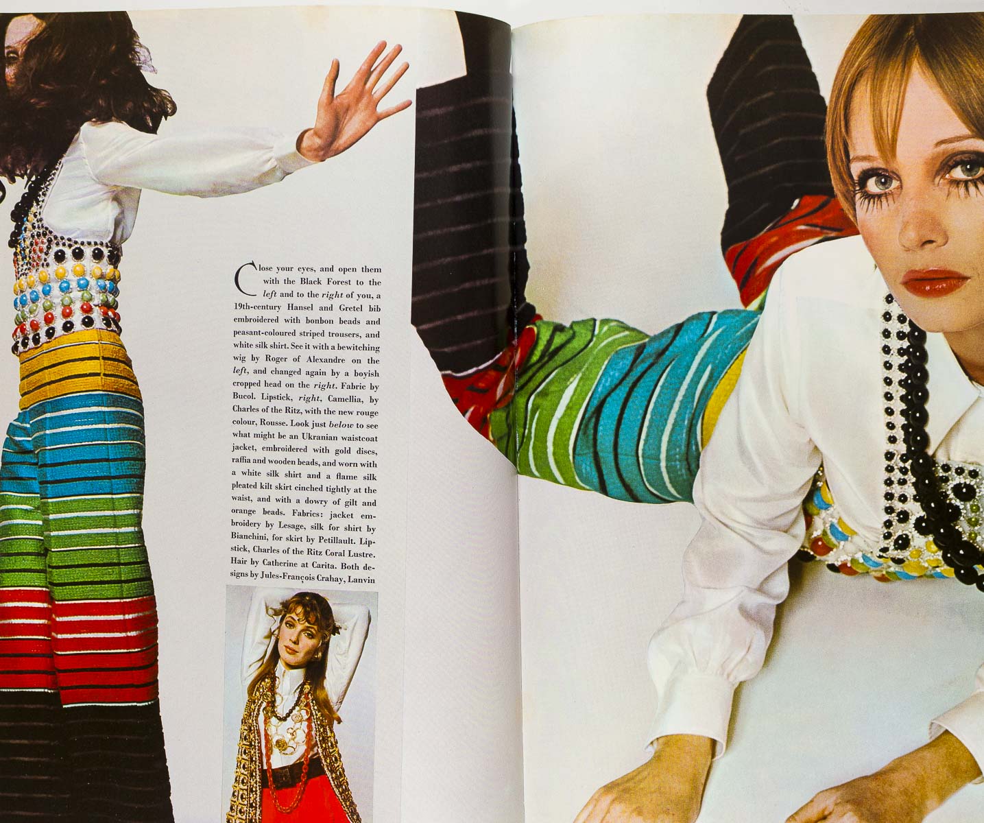 Annabella Pearson-Gee HELMUT NEWTON Ossie Clark VOGUE March 1st 1968