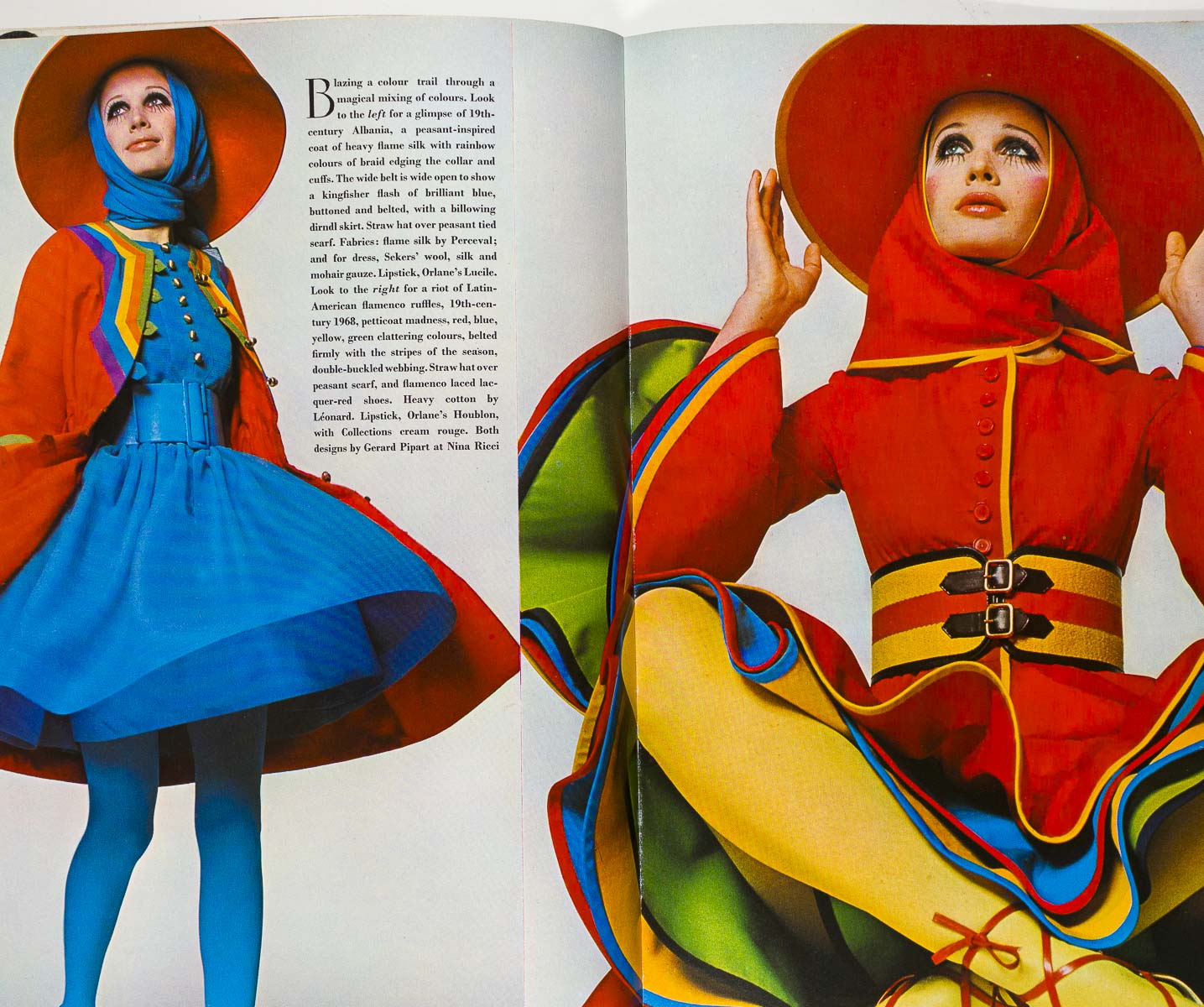 Annabella Pearson-Gee HELMUT NEWTON Ossie Clark VOGUE March 1st 1968