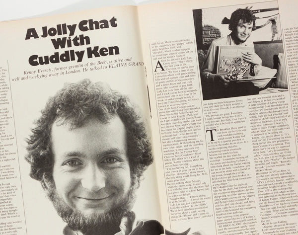 Kenny Everett Twiggy Honey magazine February 1976