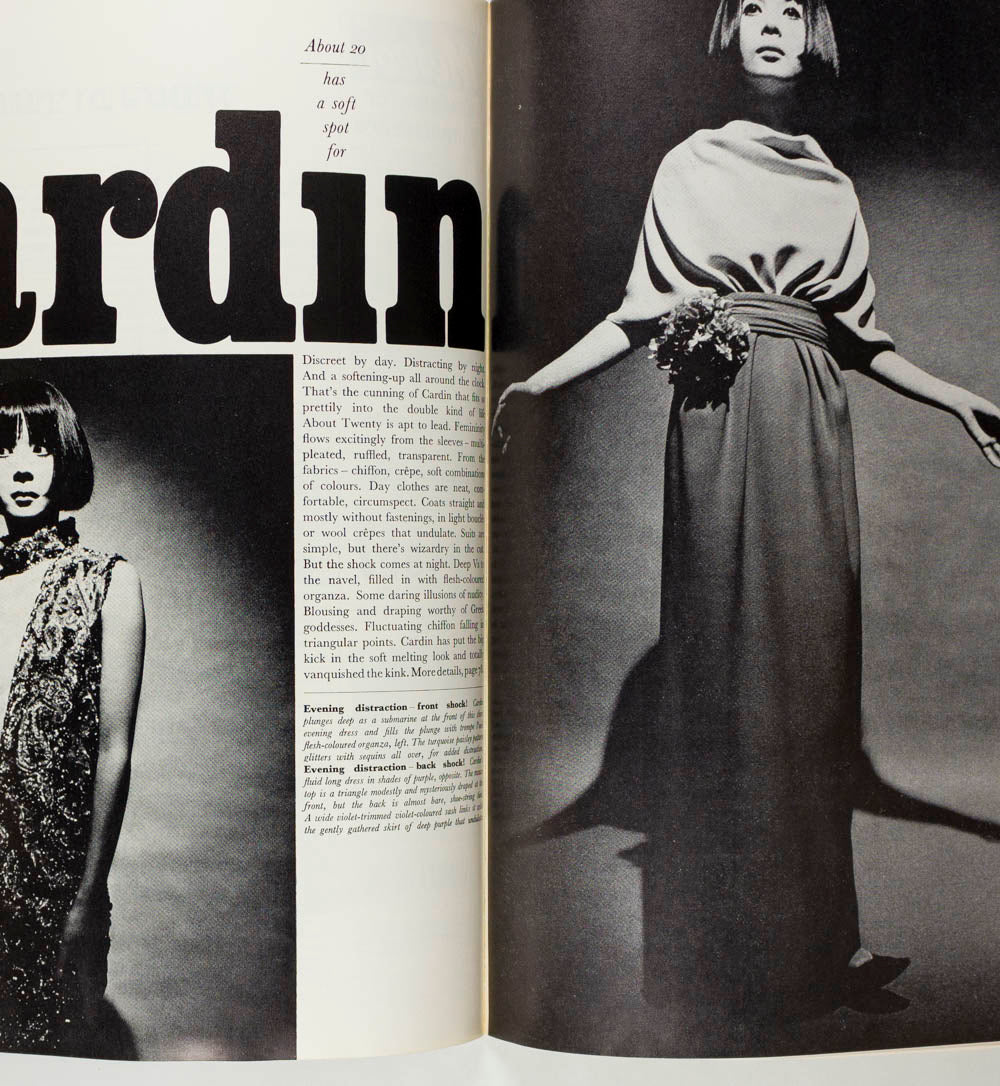 Triplets PARIS COLLECTIONS Norman Parkinson QUEEN MAGAZINE 26 Feb 1964