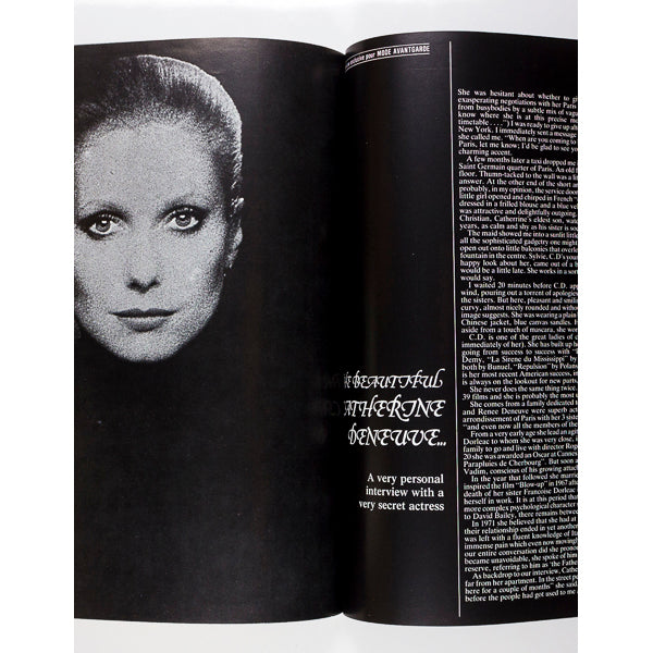 Catherine Deneuve SARAH MOON Ursula Andress BB Mode Avantgarde #1 1978
