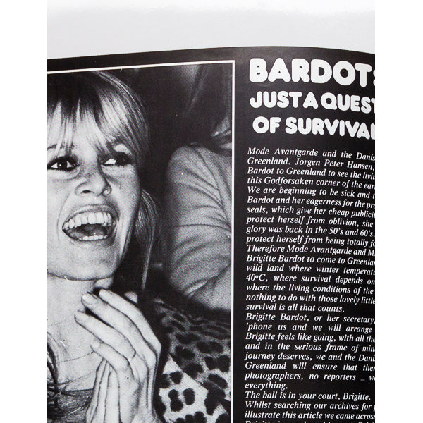 Catherine Deneuve SARAH MOON Ursula Andress BB Mode Avantgarde #1 1978