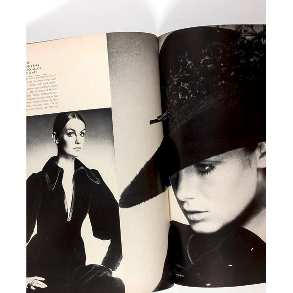 Jean Shrimpton Pattie Boyd British Vogue magazine November 1970