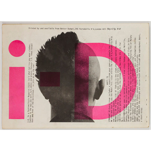 i-D magazine 1-10 set 1980 1982 + flexidisc TERRY JONES punk SKINHEAD