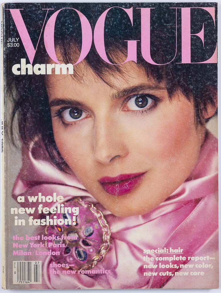 Isabella Rossellini AVEDON Paris VOGUE July 1985 COLLECTIONS