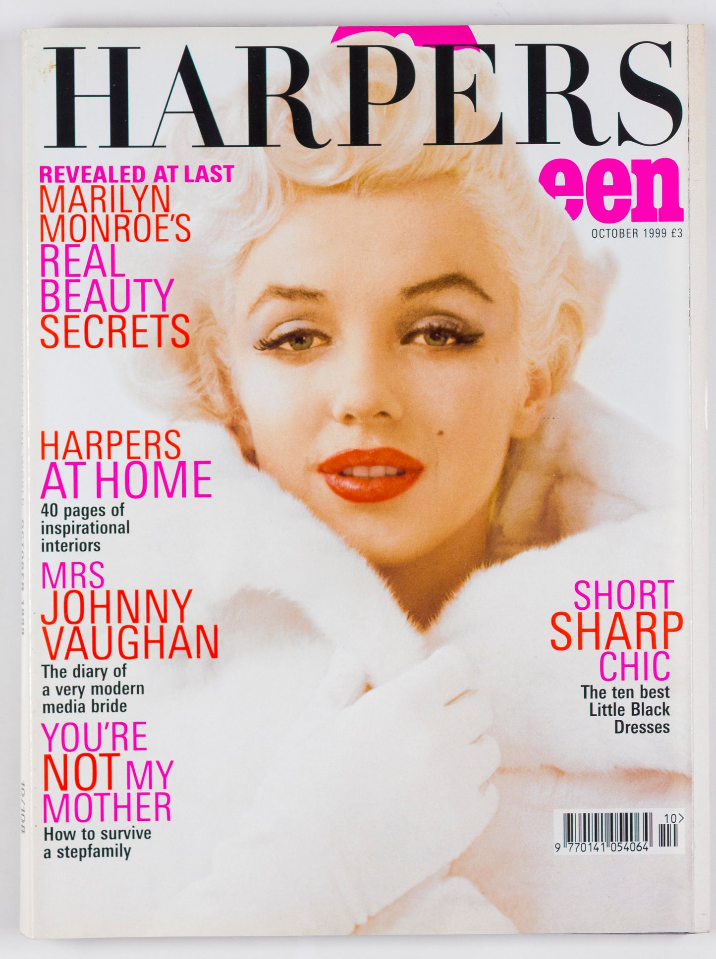 MARILYN MONROE Milton H.Greene JOHNNY VAUGHAN Harpers & Queen magazine 1999 Oct