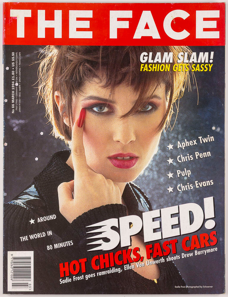 SADIE FROST Aphex Twin CHRIS EVANS Pulp DREW BARRYMORE The Face MARCH 1994