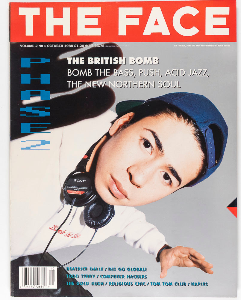 BOMB THE BASS Tim Simenon BEATRICE DALLE Kevin Davies THE FACE October 1988