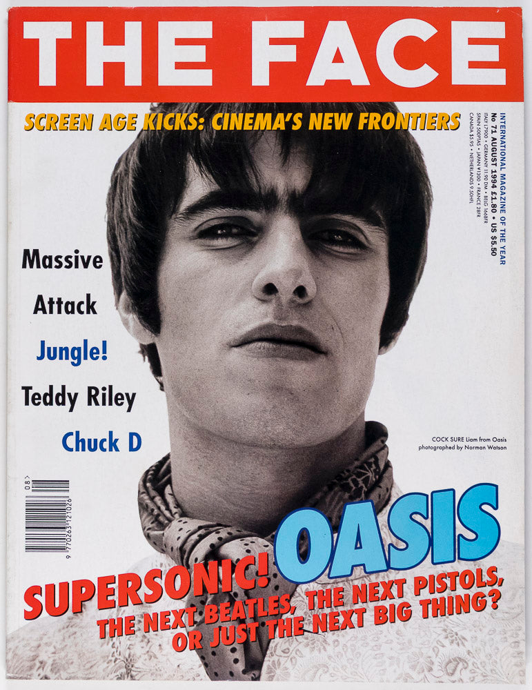 LIAM GALLAGHER Oasis CHUCK D Massive Attack THE FACE August 1994