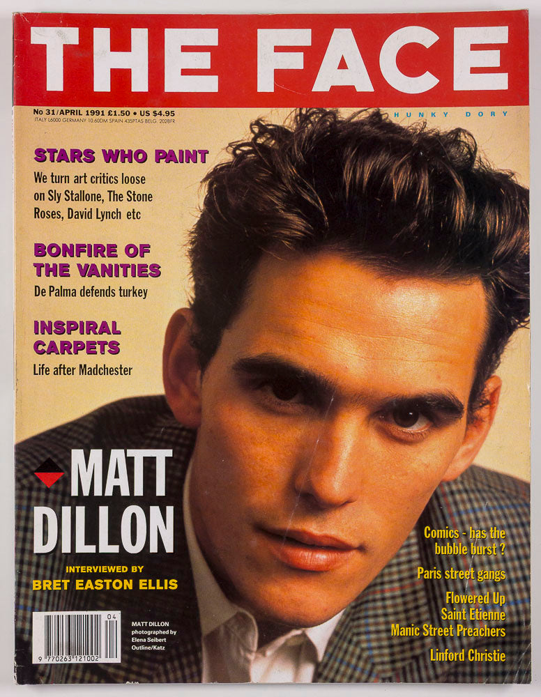 MATT DILLON The Stone Roses DAVID LYNCH Stallone THE FACE APRIL 1991