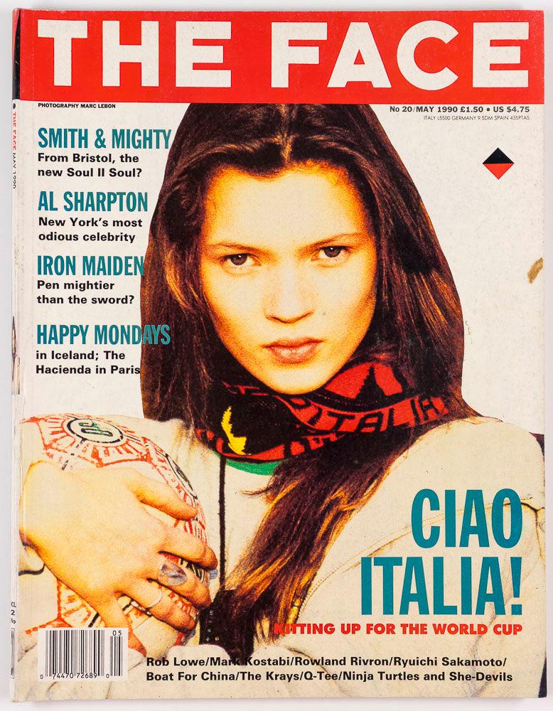 KATE MOSS Iron Maiden ROB LOWE Al Sharpton RYUICHI SAKAMOTO The Face MAY 1990
