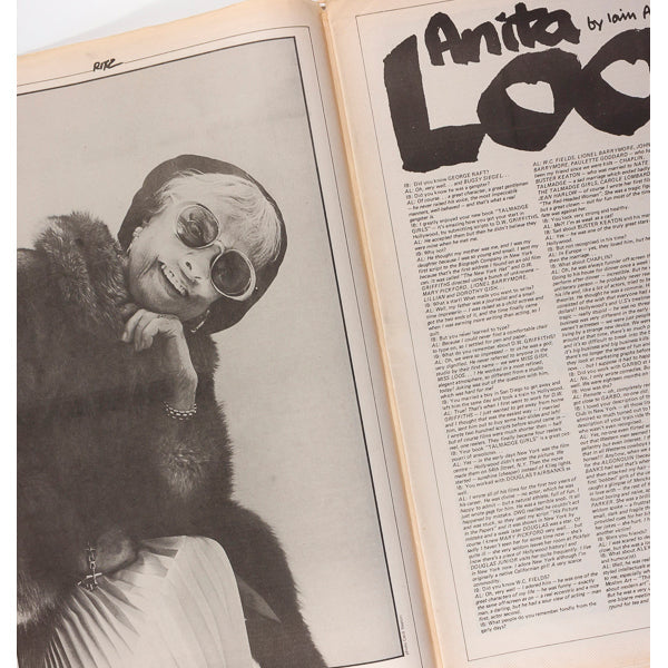 Shelley Duvall Anita Loos Fashion Weeks Winter 1979 RITZ Magazine No 29