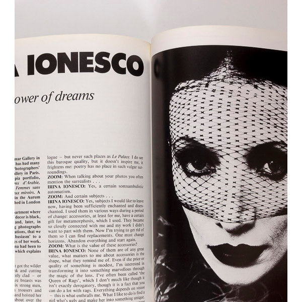 Irina Eva Ionesco ISSEY MIYAKE Storm Thorgerson ANDRE BARRET Zoom photo magazine