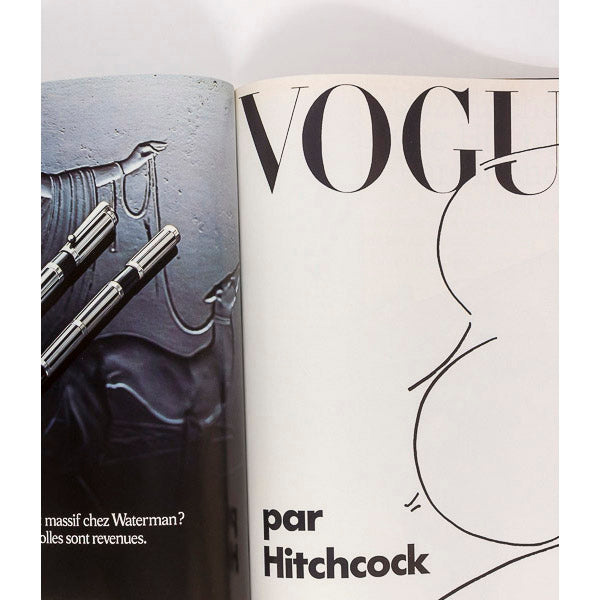 Alfred Hitchcock HELMUT NEWTON Horvat ADJANI Paris Vogue 1974 December