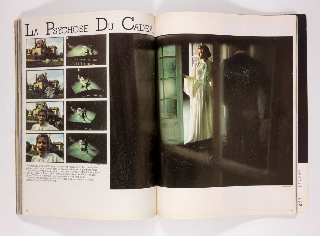 Alfred Hitchcock HELMUT NEWTON Horvat ADJANI Paris Vogue 1974 December