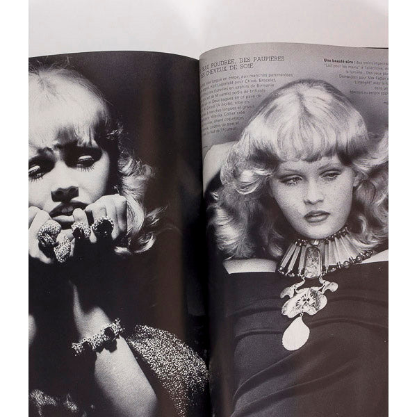 Alfred Hitchcock HELMUT NEWTON Horvat ADJANI Paris Vogue 1974 December