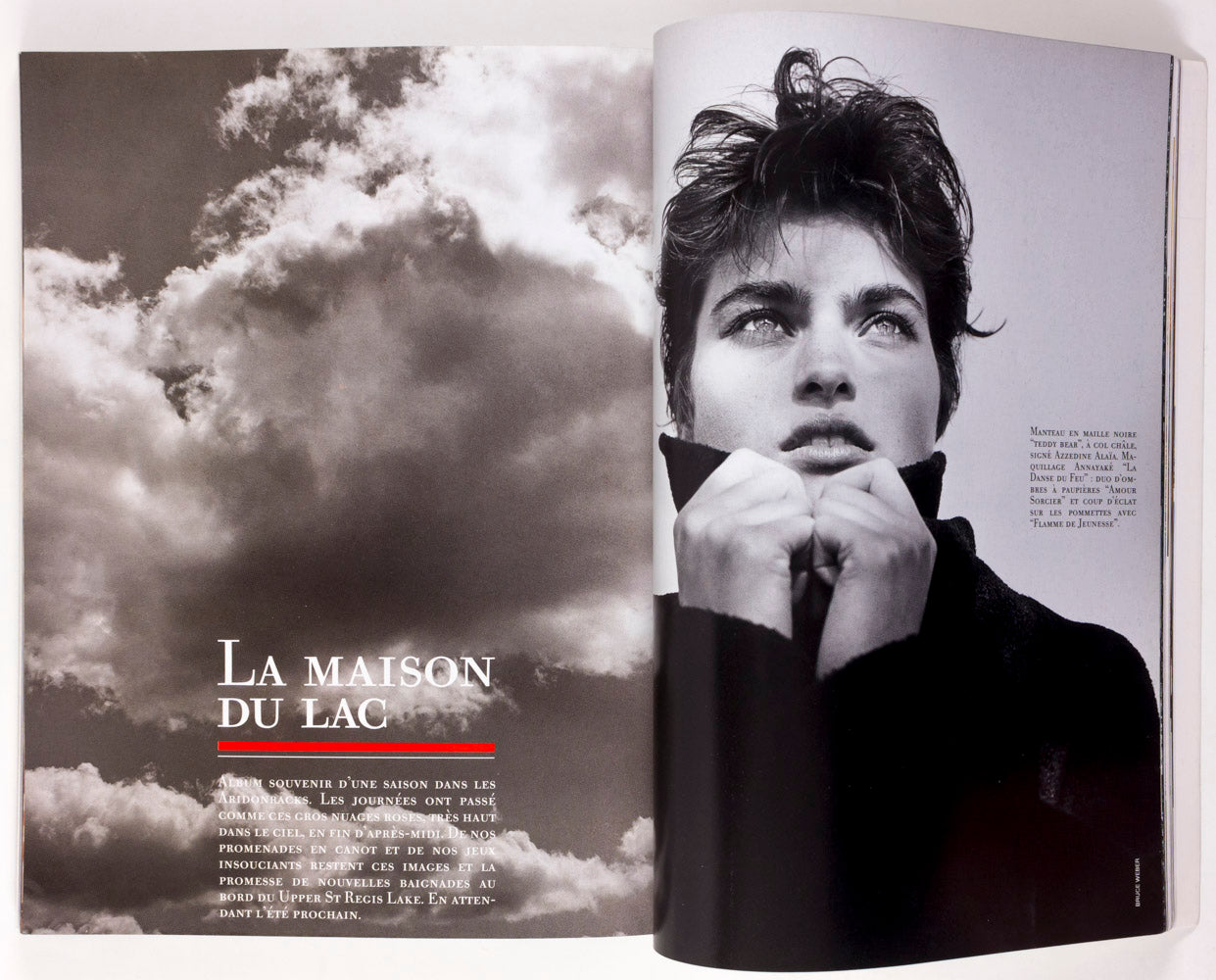 VOGUE par ROSTROPOVICH Linda Evangelista PAULINA PORIZKOVA Dec 1989