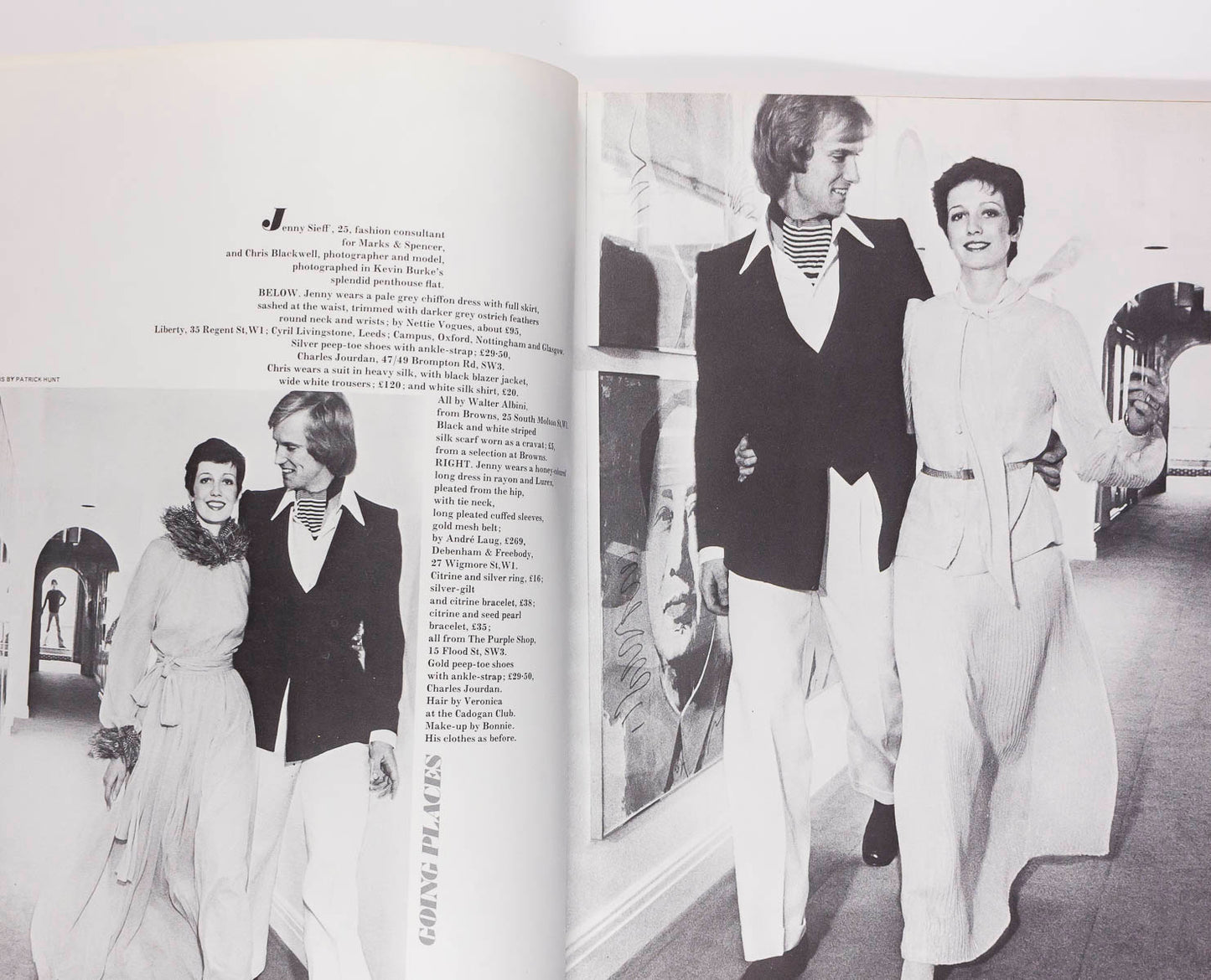 JAN WARD Brian Duffy WALTER ALBINI Lucia Miguel Bose HOLLY PALANCE Harpers Queen
