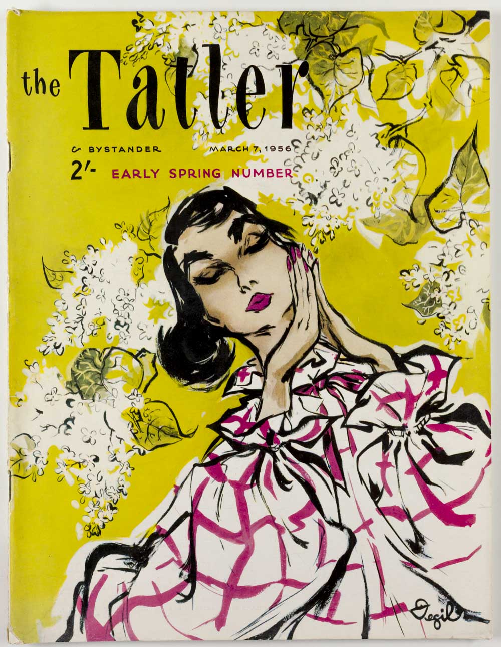 PAMELA DEGIL Early spring number TATLER magazine 7 March 1956