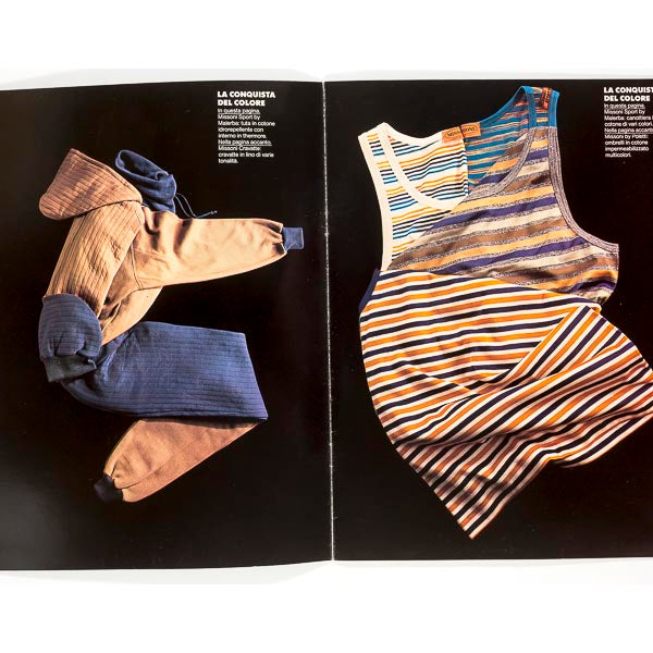 MISSONI Speciale Mondo Uomo ANTONIO LOPEZ lookbook VTG catalogue 1985