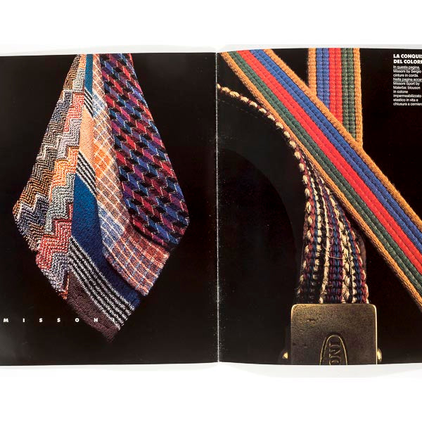MISSONI Speciale Mondo Uomo ANTONIO LOPEZ lookbook VTG catalogue 1985