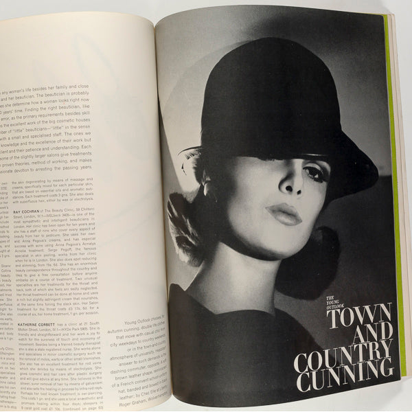 Grace Coddington Scotland Tweed Harpers Bazaar Magazine UK August 1962