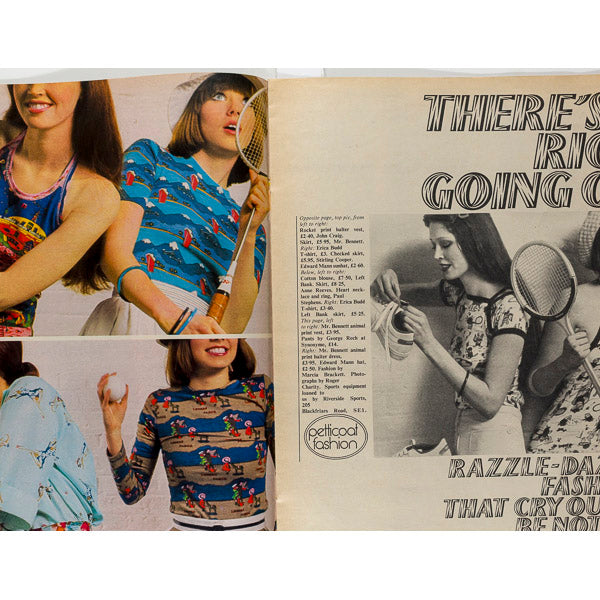 Michael Caine interview Sporty fashion Petticoat Magazine 11th May 1974