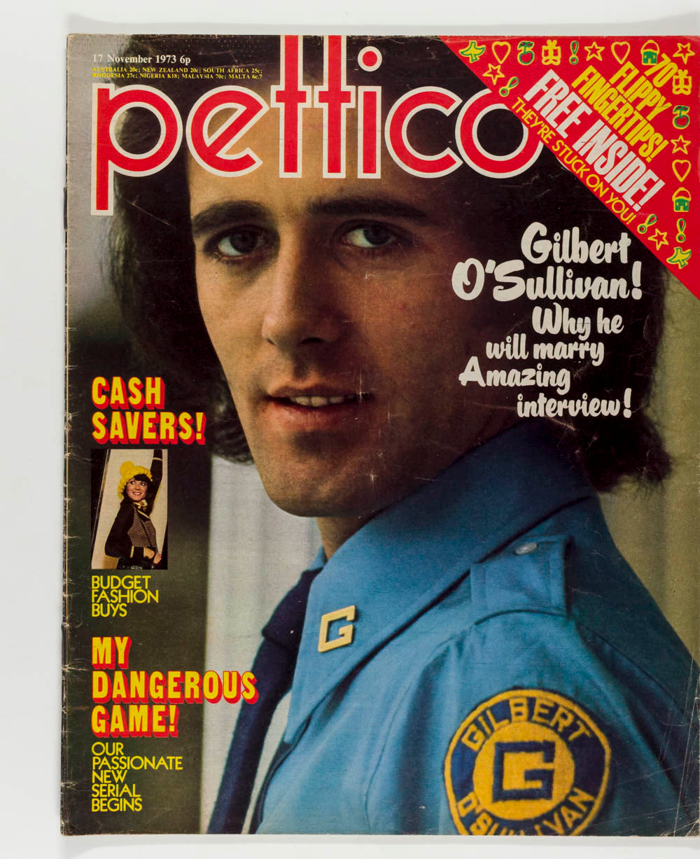 Gilbert O'Sullivan ANNE NIGHTINGALE Chinese PETTICOAT Magazine November 1973