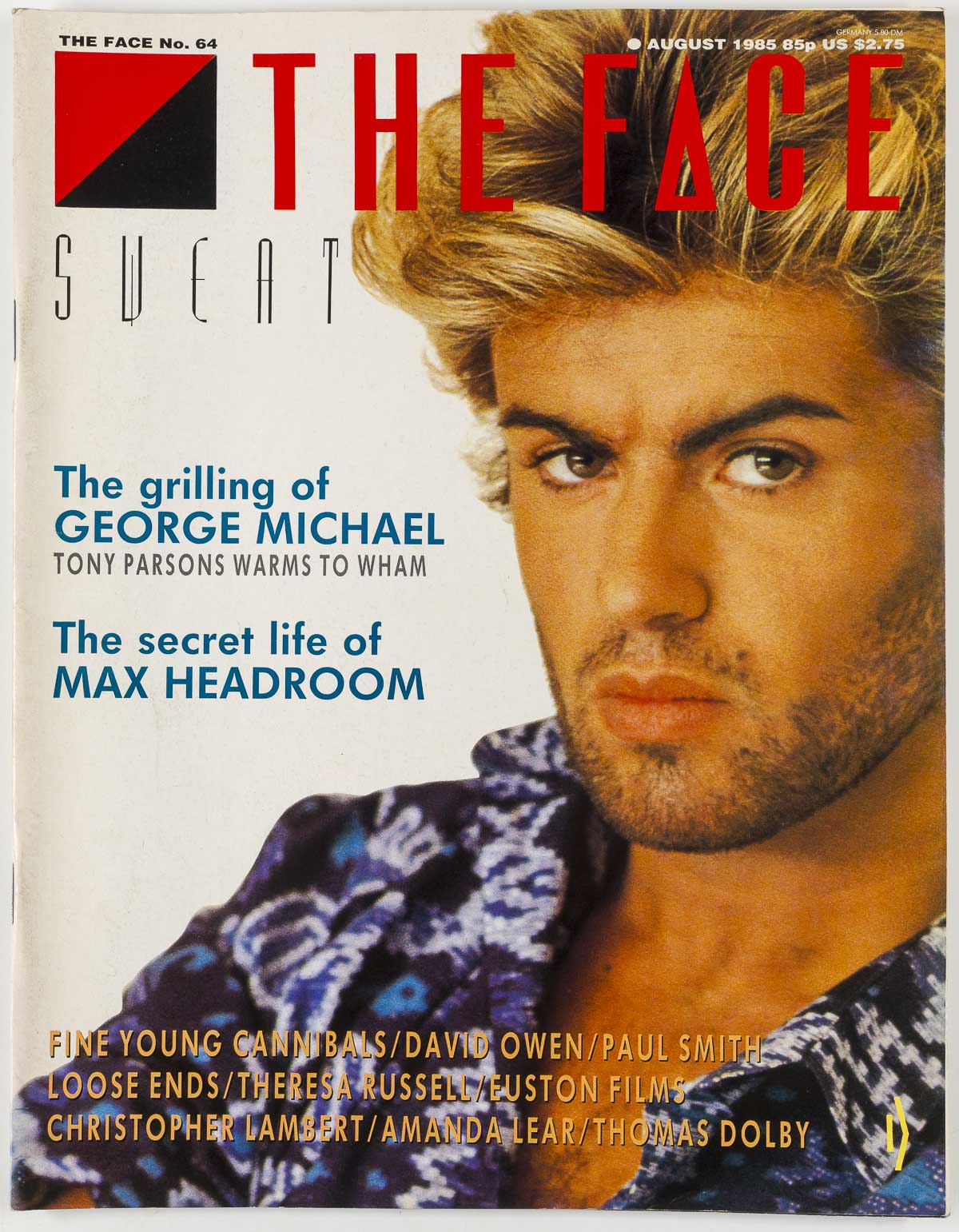 George Michael PAUL SMITH Amanda Lear THE FACE magazine August 1985 64