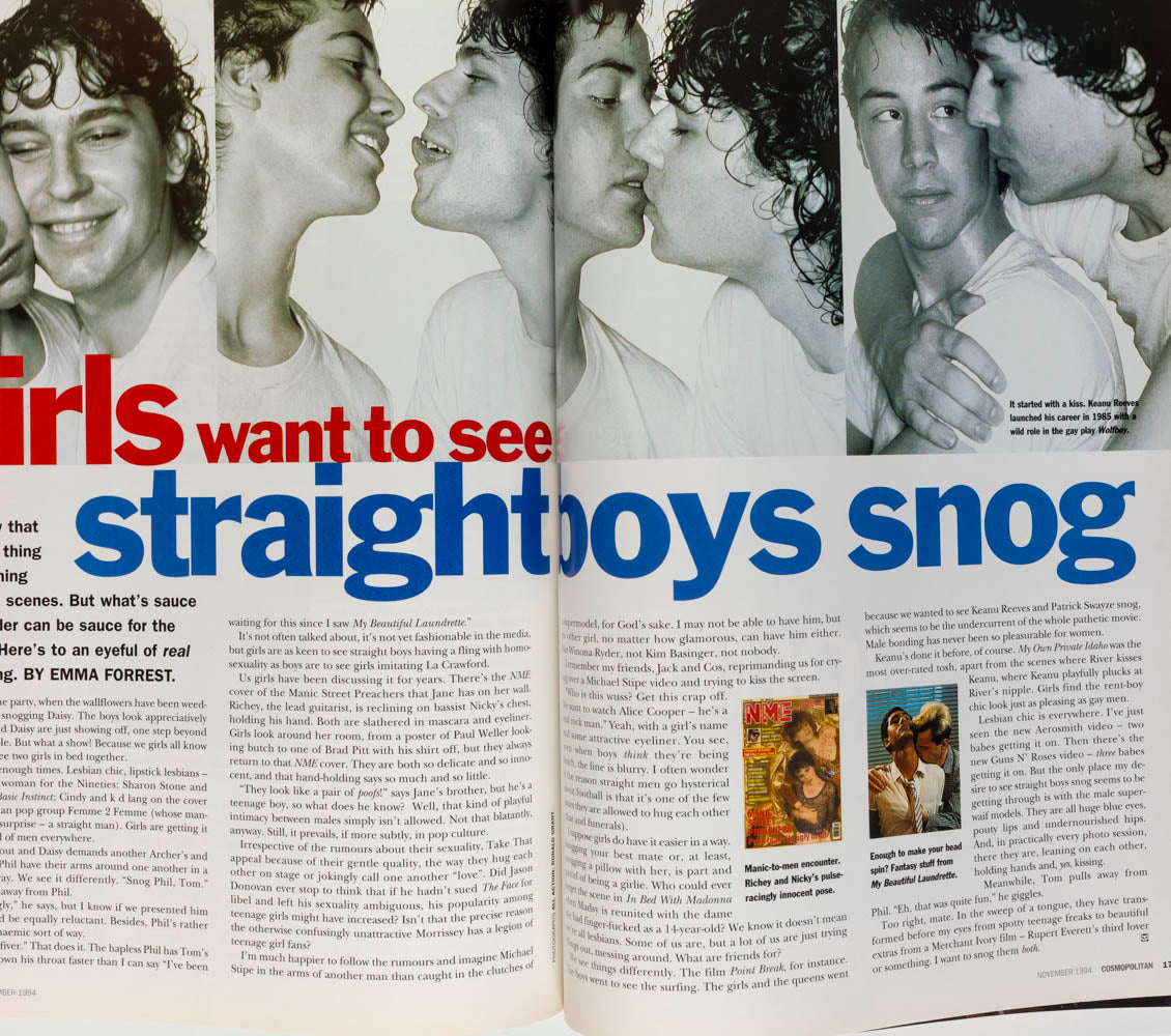 Tricia Helfer KEANU REEVES Winona Ryder COSMOPOLITAN November 1994