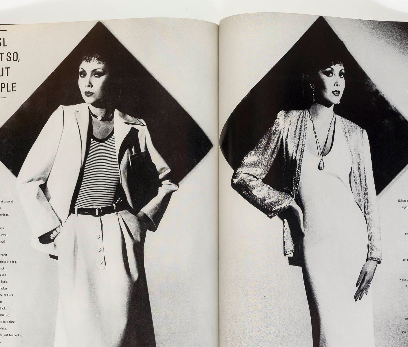 Cheryl Tiegs Marie Helvin Barry Lategan Vogue magazine 1st April 1975