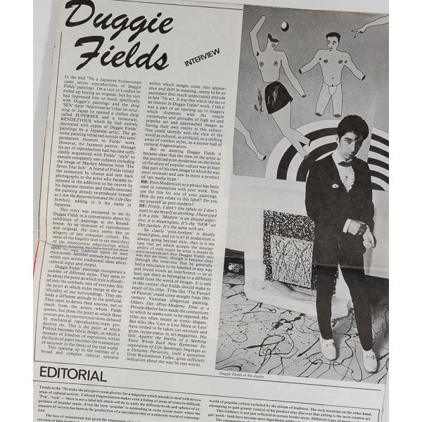 BOY GEORGE Ivan Brandt DUGGIE FIELDS Giulio Paolini BRUCE McLEAN ZG #1