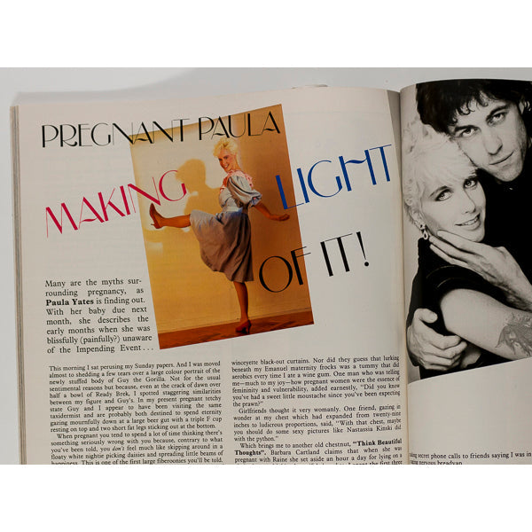 Paulina Porizkova Paula Yates Cosmopolitan Magazine February 1983