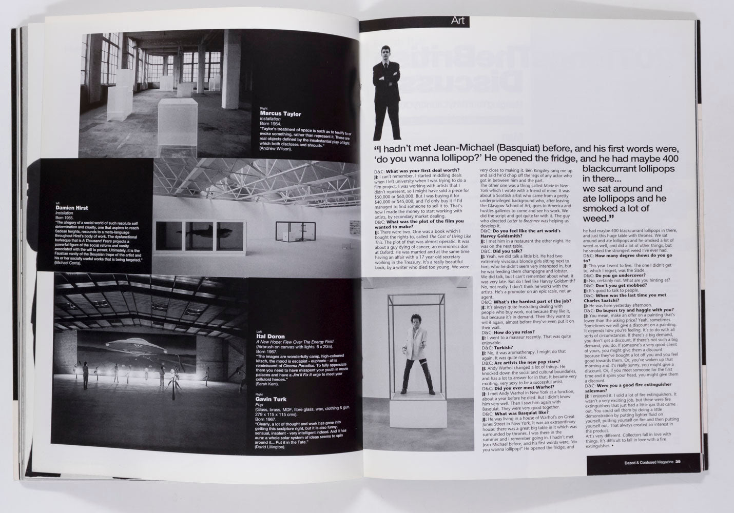 ANITA PALLENBERG Jay Jopling ORBITAL Leslie Winer DAZED & CONFUSED # 5
