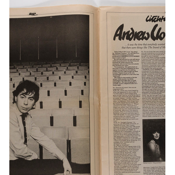 Charlotte Rampling DURAN Andrew Lloyd Webber STEPHEN JONES Ritz no. 75