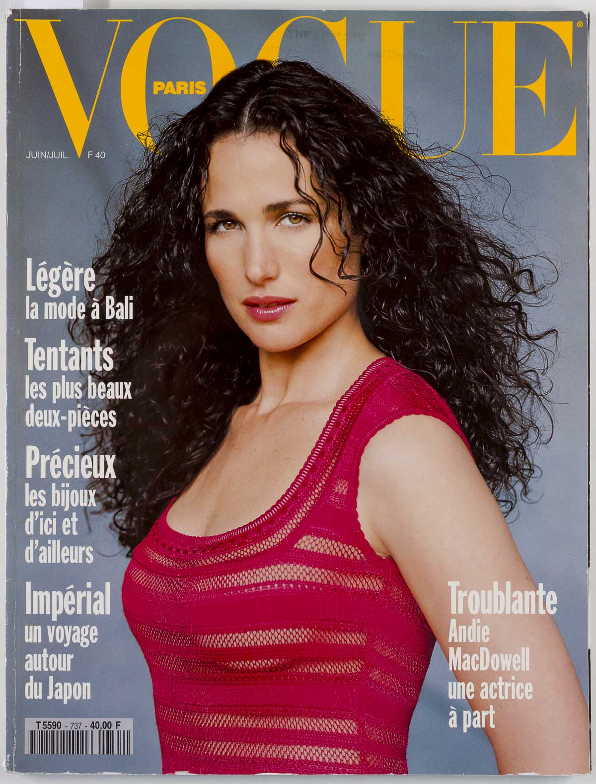 Andie MacDowell LOUISE BOURGEOIS Bridget Hall Japan PARIS VOGUE