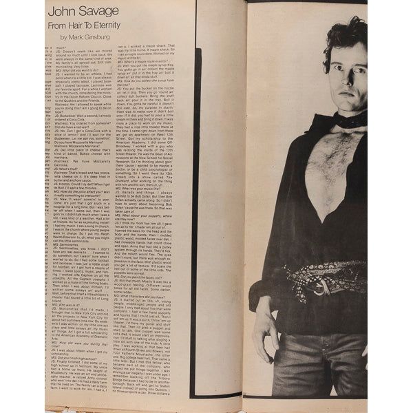 JOHN SAVAGE Truman Capote KARL LAGERFELD Joe Eula INTERVIEW May 1979