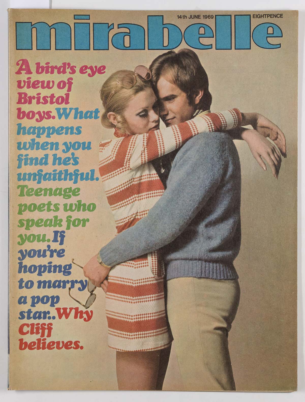 Samantha Juste BARRY GIBB Monkees Bristol Mirabelle magazine June 1969