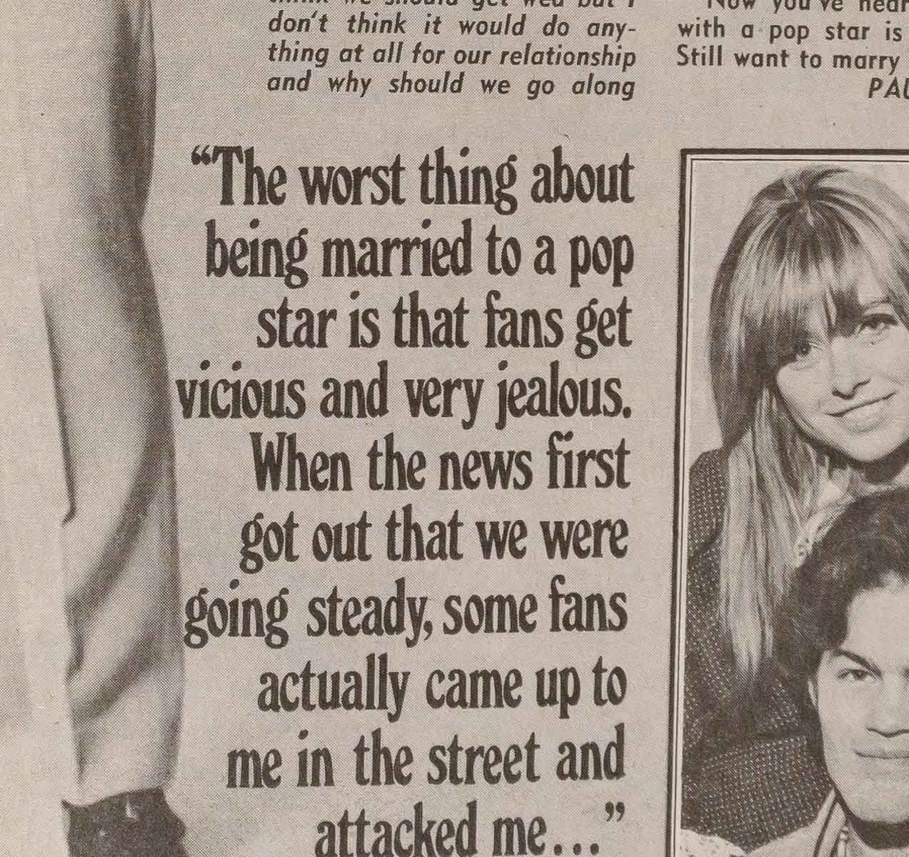 Samantha Juste BARRY GIBB Monkees Bristol Mirabelle magazine June 1969